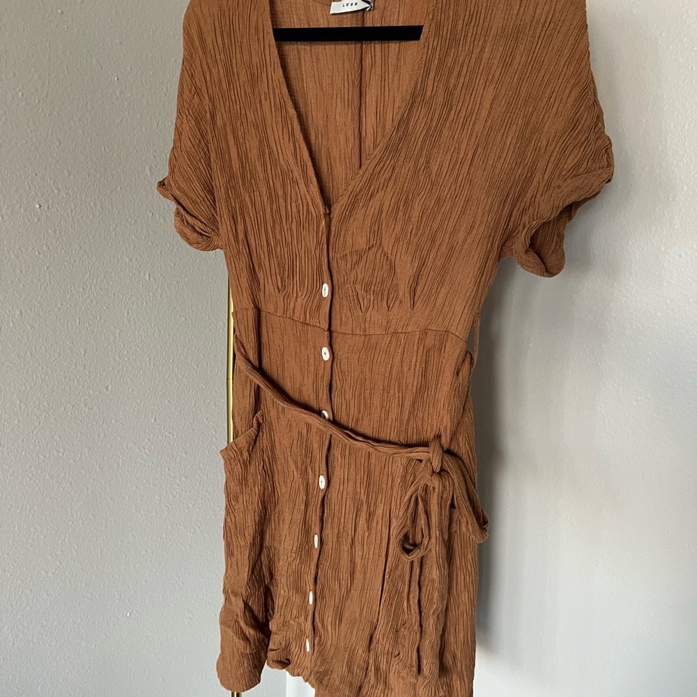 Lush mustard dress size medium